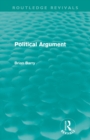 Political Argument (Routledge Revivals) - Book