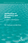 Verification in Economics and History : A Sequel to 'Scientifization' - Book