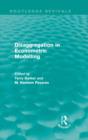 Disaggregation in Econometric Modelling (Routledge Revivals) - Book