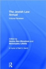 The Jewish Law Annual Volume 19 - Book