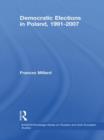 Democratic Elections in Poland, 1991-2007 - Book