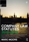 Company Law Statutes 2012-2013 - Book