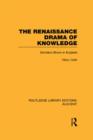 The Renaissance Drama of Knowledge : Giordano Bruno in England - Book