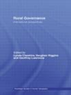 Rural Governance : International Perspectives - Book