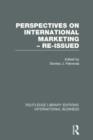 Perspectives on International Marketing - Re-issued (RLE International Business) - Book