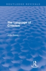 The Language of Criticism - Book