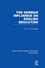 German Influence on English Education - Book