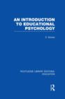 An Introduction to Educational Psychology - Book