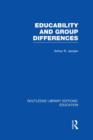 Educability and Group Differences - Book