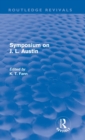 Symposium on J. L. Austin (Routledge Revivals) - Book
