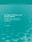 Economic Efficiency and Social Welfare (Routledge Revivals) : Selected Essays on Fundamental Aspects of the Economic Theory of Social Welfare - Book
