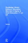 Routledge Library Editions: Education Mini-Set G Higher & Adult Education 11 vol set - Book