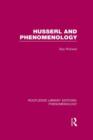 Husserl and Phenomenology - Book