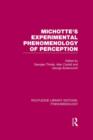 Michotte's Experimental Phenomenology of Perception - Book