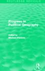 Progress in Political Geography (Routledge Revivals) - Book