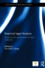 Empirical Legal Analysis : Assessing the performance of legal institutions - Book