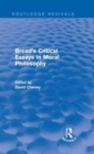 Broad's Critical Essays in Moral Philosophy (Routledge Revivals) - Book
