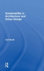 Sustainability in Architecture and Urban Design - Book