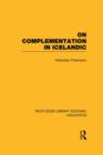 On Complementation in Icelandic - Book