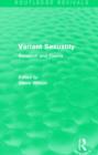 Variant Sexuality (Routledge Revivals) : Research and Theory - Book