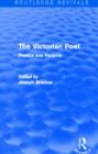 The Victorian Poet (Routledge Revivals) : Poetics and Persona - Book