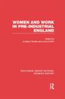 Women and Work in Pre-industrial England - Book