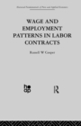 Wage & Employment Patterns in Labor Contracts - Book