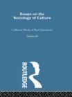 Essays on the Sociology of Culture - Book