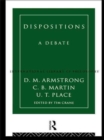 Dispositions : A Debate - Book