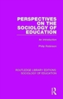 Perspectives on the Sociology of Education : An Introduction - Book