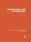 Advertising and Psychology (RLE Advertising) - Book