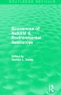Economics of Natural & Environmental Resources (Routledge Revivals) - Book