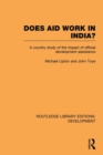 Does Aid Work in India? : A Country Study of the Impact of Official Development Assistance - Book