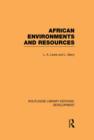 African Environments and Resources - Book