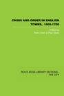 Crisis and Order in English Towns 1500-1700 - Book