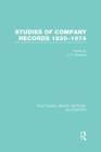 Studies of Company Records (RLE Accounting) : 1830-1974 - Book