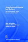 Organizational Climate and Culture : An Introduction to Theory, Research, and Practice - Book