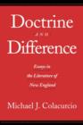 Doctrine and Difference : Essays in the Literature of New England - Book