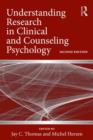 Understanding Research in Clinical and Counseling Psychology - Book