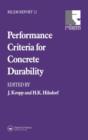 Performance Criteria for Concrete Durability - Book