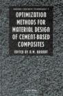 Optimization Methods for Material Design of Cement-based Composites - Book