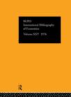 IBSS: Economics: 1976 Volume 25 - Book