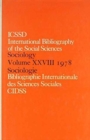 IBSS: Sociology: 1978 Vol 28 - Book