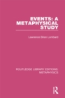 Events: A Metaphysical Study - eBook