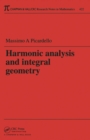 Harmonic Analysis and Integral Geometry - eBook