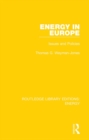 Energy in Europe : Issues and Policies - eBook