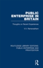 Public Enterprise in Britain : Thoughts on Recent Experiences - eBook