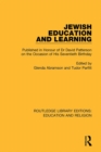 Jewish Education and Learning : Published in Honour of Dr. David Patterson on the Occasion of His Seventieth Birthday - eBook