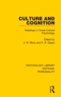 Culture and Cognition : Readings in Cross-Cultural Psychology - eBook