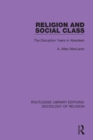Religion and Social Class : The Disruption Years in Aberdeen - eBook
